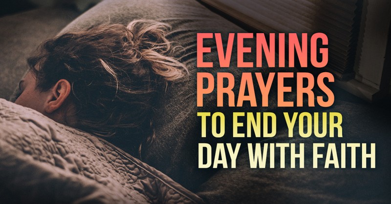 Evening time prayers  to give thanks to god