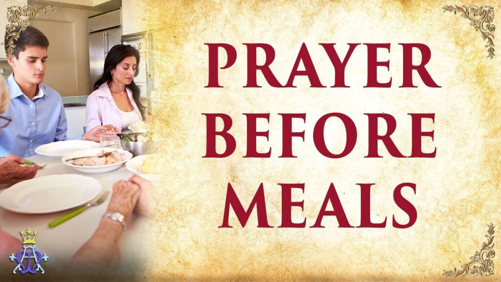 Prayers before meals