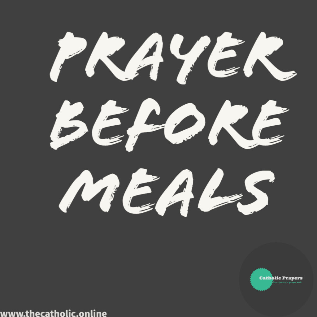 prayer before meals