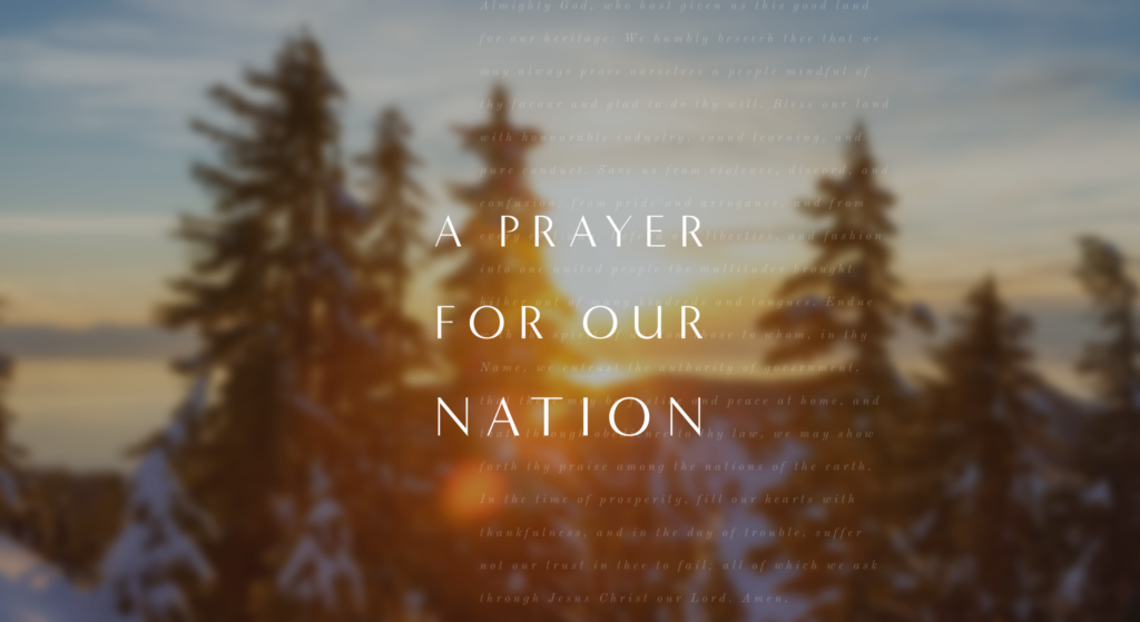 Prayer For Our Nation » THE CATHOLIC