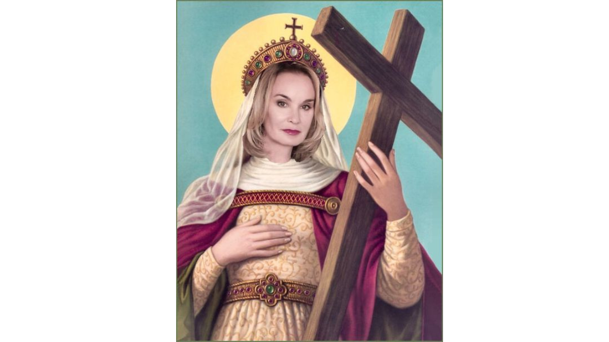 St. Jessicas picture holding the cross